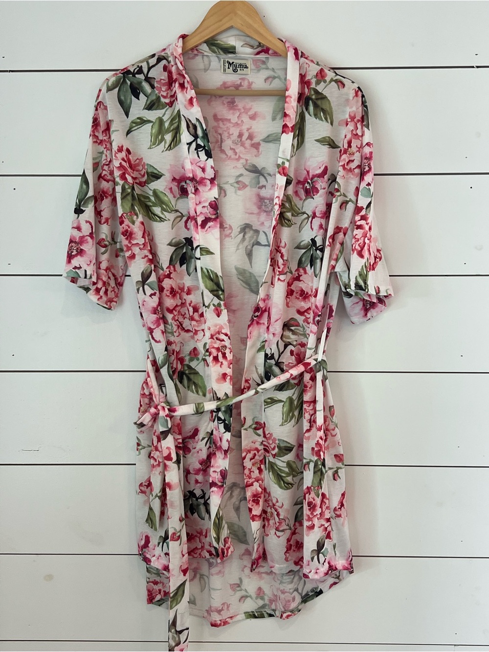 Show Me Your MuMu Floral Pink & Green Robe